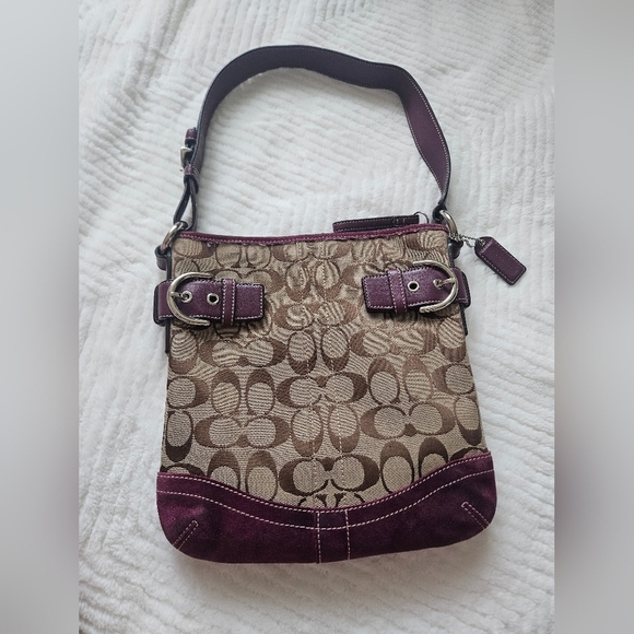 Coach Handbags - Coach 3577 Signature Jaquard Monogram Logo Shoulder Bag